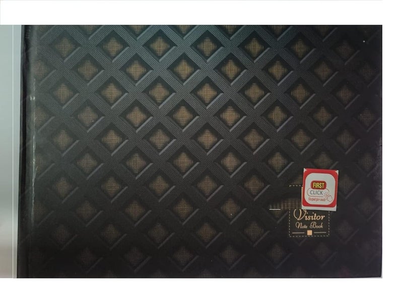 FIRST CLICK A4 Visitor Book Leatherite Guest Book Feedback Address Books Business Records Book Size 21x29.7cm 144 Page, Design of The Notebook is Subject to Change depending on Stock Available - Image 2