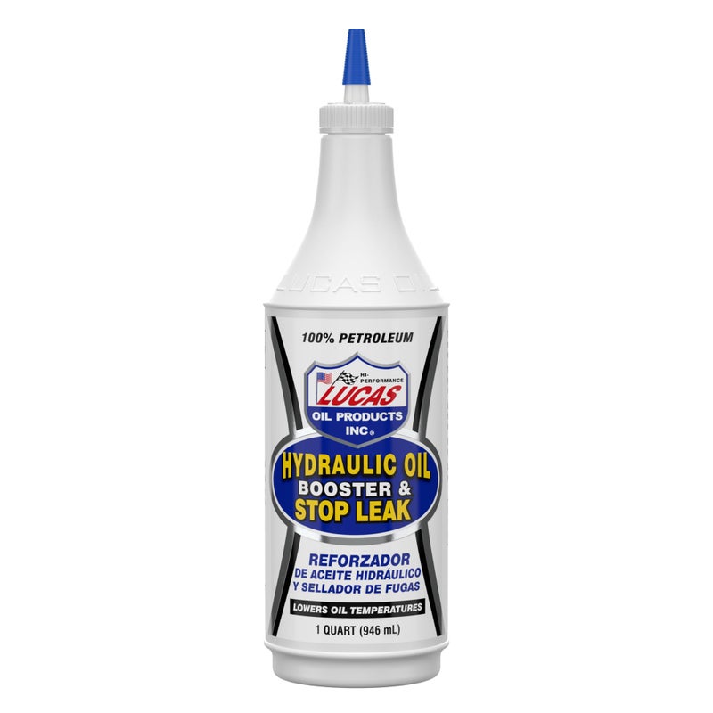 Lucas Oil 10019 Hydraulic Oil Booster and Stop Leak - 1 Quart, White, 32 Ounce - Image 1
