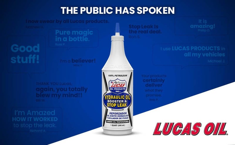 Lucas Oil 10019 Hydraulic Oil Booster and Stop Leak - 1 Quart, White, 32 Ounce - Image 4