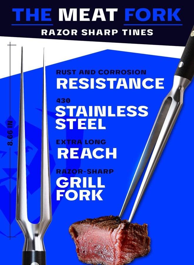 Dalstrong Meat Fork - 7 inch - The Impaler - Dual-Prong Carving & BBQ Fork - High Carbon Stainless Steel - G10 Garolite Handle - Professional Barbecue Carving Fork - Kitchen Utensils - Image 2