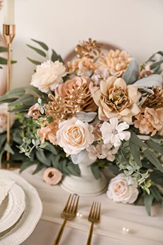 Serra Flora Artificial Flowers Combo Box Set Faux Flowers Bulk Flower Leaf with Stems for DIY Wedding Bouquets Centerpieces Baby Shower Party Home Decorations - Image 4