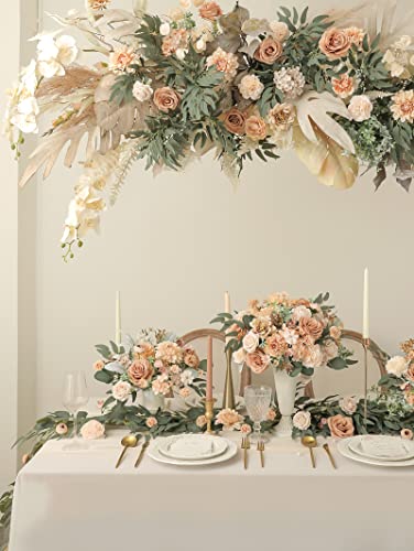 Serra Flora Artificial Flowers Combo Box Set Faux Flowers Bulk Flower Leaf with Stems for DIY Wedding Bouquets Centerpieces Baby Shower Party Home Decorations - Image 2