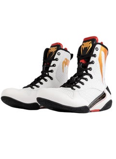 VENUM ELITE BOXING SHOES ICE /GOLD LOGO