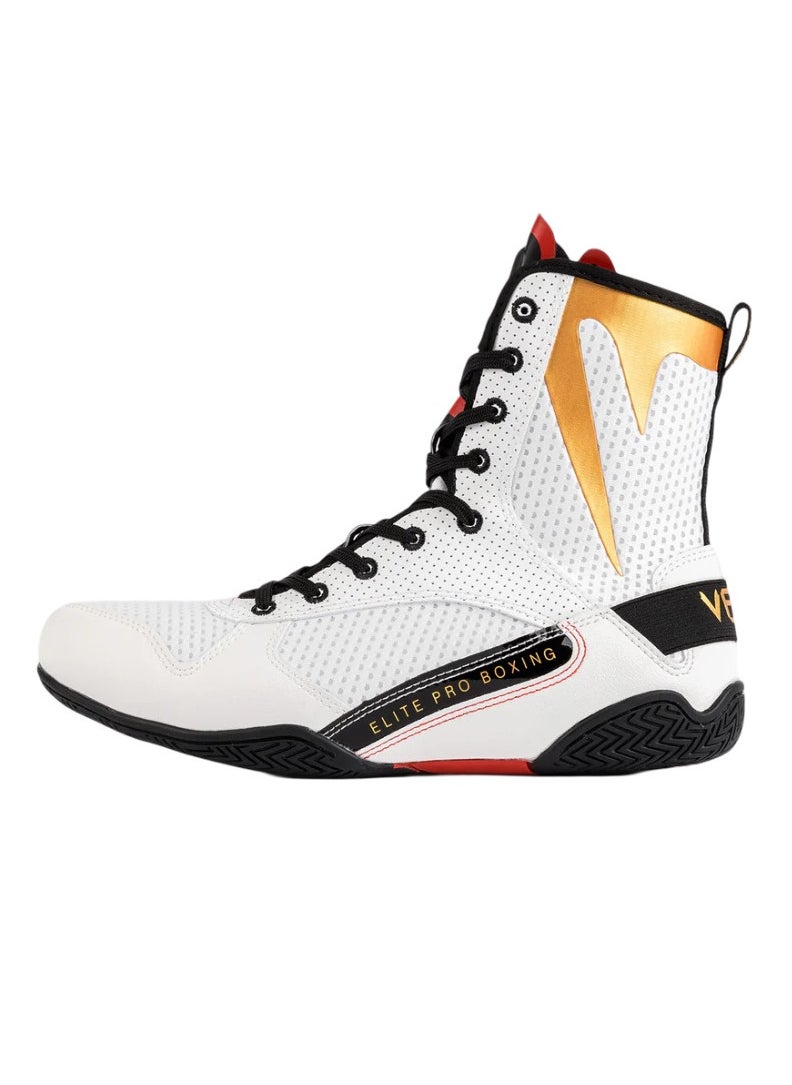 VENUM - VENUM ELITE BOXING SHOES ICE /GOLD LOGO - Image 1