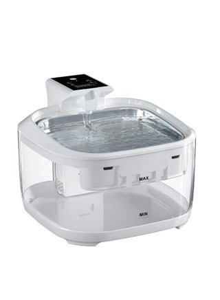 Cat Water Fountain Battery Operated, 152oz/4.5L Cat Fountain for Drinking, Wireless Automatic Pet Water Fountain with Stainless Steel Basin, Ultra Silent Cat Fountain Filter for Cats,White - pzsku/Z12EFECF28F36DFA225B6Z/45/_/1716542122/a373f176-c579-42a1-be08-1c50dd87d38f