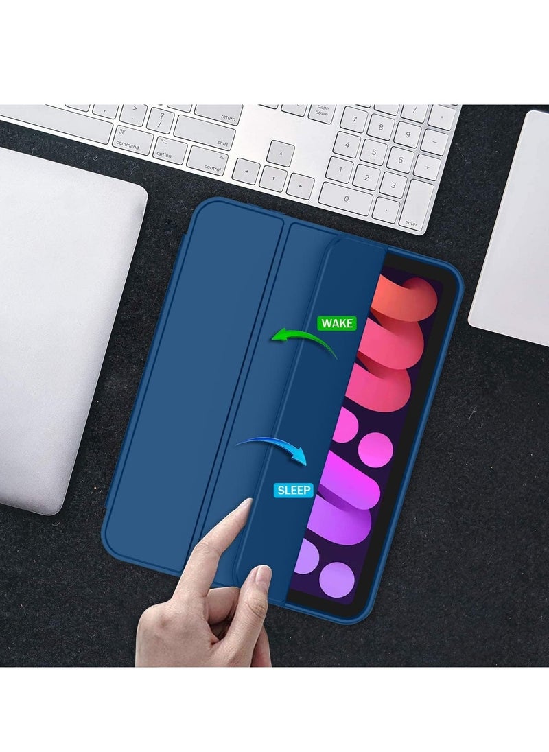 JAJEEK New Smart Case with Pencil Holder Compatible with iPad Mini 7 – Tri-Fold Smart Case with Soft TPU Back, Auto Wake/Sleep, Dustproof & Anti-Fingerprint, Heavy Duty Protection, Ultra-Slim & Lightweight - Image 4