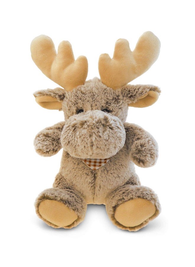 Puzzled - Dollibu Sitting Moose Super Soft Stuffed Animal Cute Realistic Stuffed Animals For Girls. Boys And Adults Animal Gifts Kids Zoo Nursery Décor For Newborn 11 Inches - Image 1