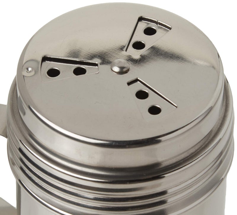 Tablecraft, 10 oz, Silver Stainless Steel Dry Rub Shaker with Handle, 10-Ounce - Image 3