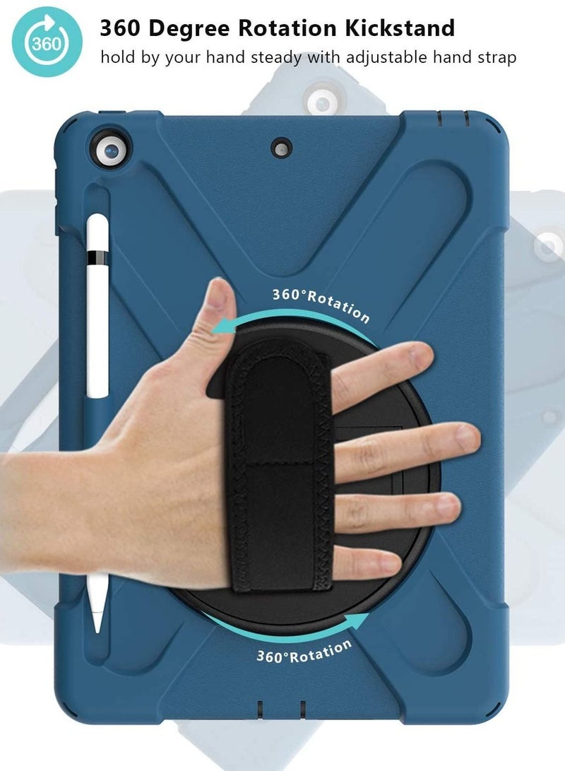 Procases iPad 10.2 Case 2021 iPad 9th/2020 iPad 8th/2019 iPad 7th Generation Case, Rugged Heavy Duty Shockproof Rotatable Kickstand Protective Cover for 10.2" iPad 9th/8th/7th Gen -Moroccoblue - Image 3