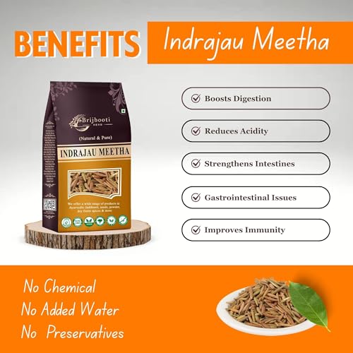 Brijbooti Indrajau Meetha 800 Gr | Wrightia Tinctoria | Inderjoo Sweet | Indra Jau | indrajav Mtha | Indrajo | Indrajao Seeds | Wrightia Tinctoria - Image 2