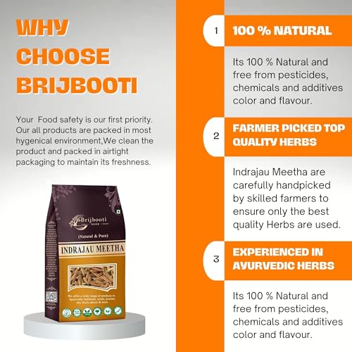 Brijbooti Indrajau Meetha 800 Gr | Wrightia Tinctoria | Inderjoo Sweet | Indra Jau | indrajav Mtha | Indrajo | Indrajao Seeds | Wrightia Tinctoria - Image 5
