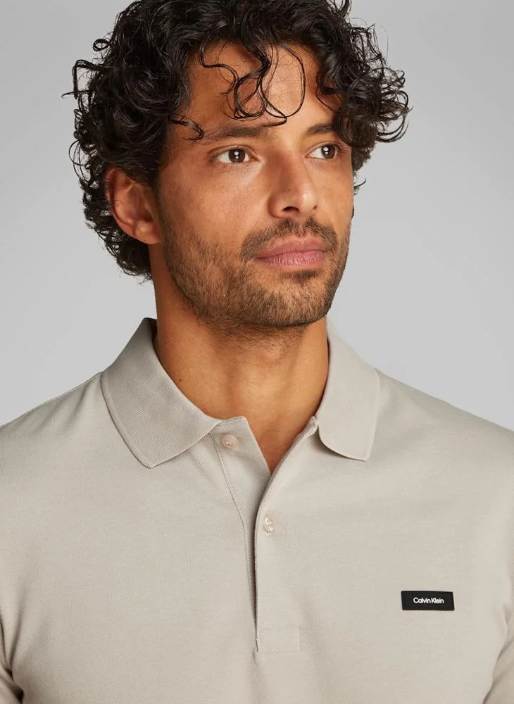 كالفن كلاين Slim Stretch Pique Polo
