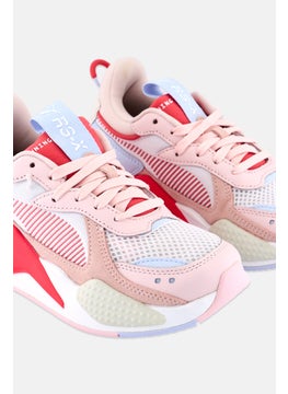 PUMA Kids Girl RS-X Reinvention Lace Up Outdoor Shoes, Pink/White Combo  - Image 3