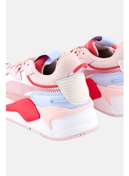 PUMA Kids Girl RS-X Reinvention Lace Up Outdoor Shoes, Pink/White Combo  - Image 2