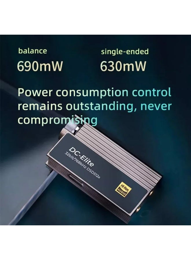 iBasso DC Elite Flagship Portable USB DAC AMP Decoder Headphone Amplifier, Rohm Bd34301ekv, 3.5mm 4.4mm for Android iOS, Silver - Image 2