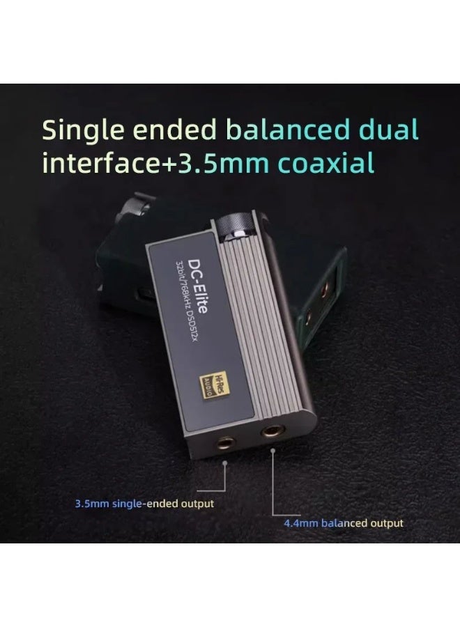 iBasso DC Elite Flagship Portable USB DAC AMP Decoder Headphone Amplifier, Rohm Bd34301ekv, 3.5mm 4.4mm for Android iOS, Silver - Image 3