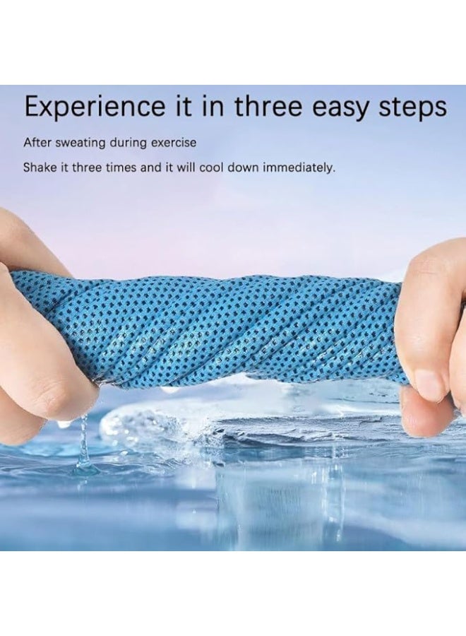 Cooling Hoodie Towel, Multifunctional Sun Protection Rapid Drying and Comfortable Cooling Hoodie Towel for UV Sun Outdoor Use Neck Wrap for Hiking Cycling Gym Yoga - Image 3