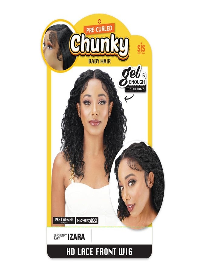 Zury Sis Chunky Synthetic Hair Hd Lace Front Wig - Izara (FFT CARAMEL BL) - Image 4