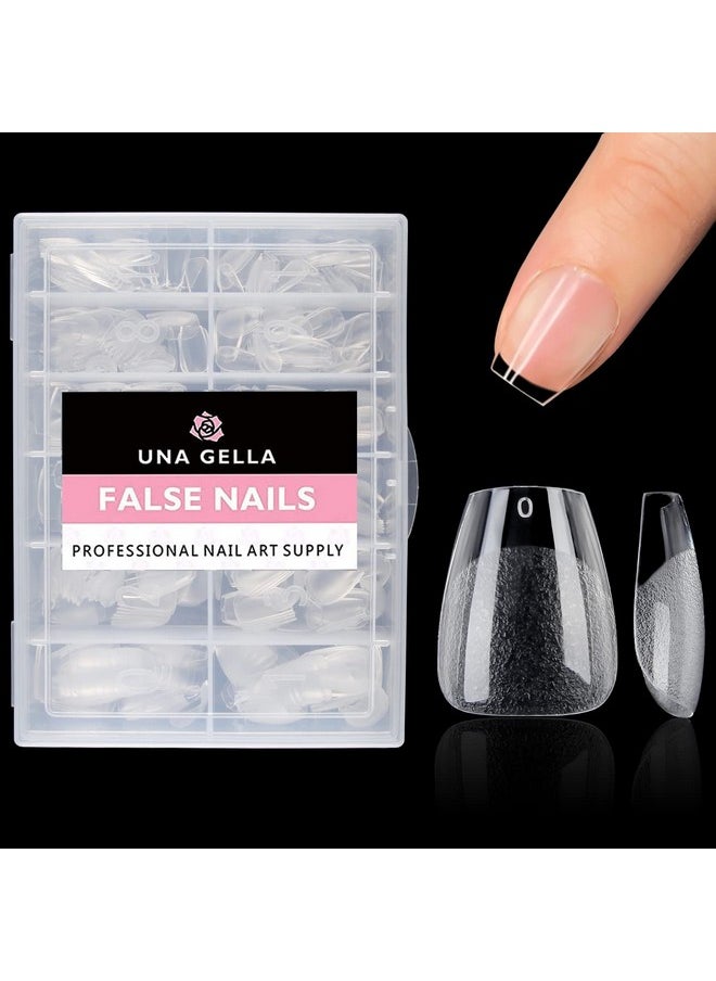 UNA GELLA - Extra Short Coffin Nails Xs 216Pcs Preshape Extra Short Coffin Press On Nails Extra Short Coffin Gel Tipsfull Cover Acrylic Short Coffin Fake False Nails Extension 12 Sizes Gelly Tips - Image 1