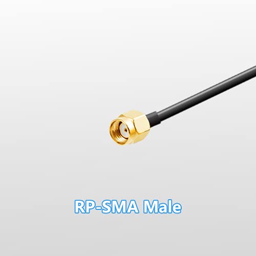 POBADY 2.4G /5G/ 5.8G Dual Frequency WiFi Antenna MIMO Omnidirectional Signal Booster Magnetic Base 6dBi RP-SMA Adapter 1.2M 3.9ft for PCIE Network WiFi Card Router External Antenna Wireless WLAN - Image 2