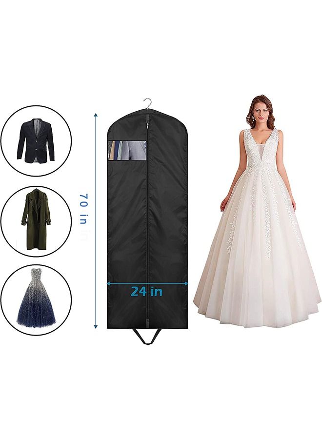  CityRiya-Long أكياس الملابس لتعليق الملابس 2 قطعة أكياس تخزين الملابس حقائب تناسب الحقائب الرسمية للتخزين وأغطية الملابس المعلقة واقي التخزين حقائب فستان طويلة لتخزين خزانة العباءات والسفر - Image 2