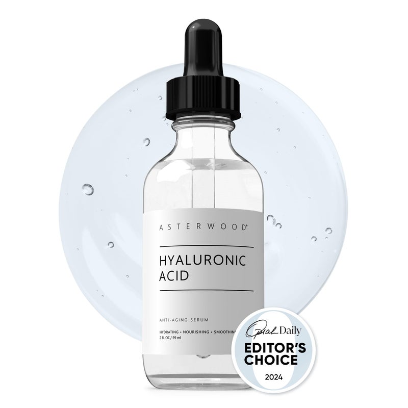 Asterwood Hyaluronic Acid Serum for Face - Plumping, Anti-Aging, Hydrating - Fragrance-Free - 2 Fl Oz - Image 1
