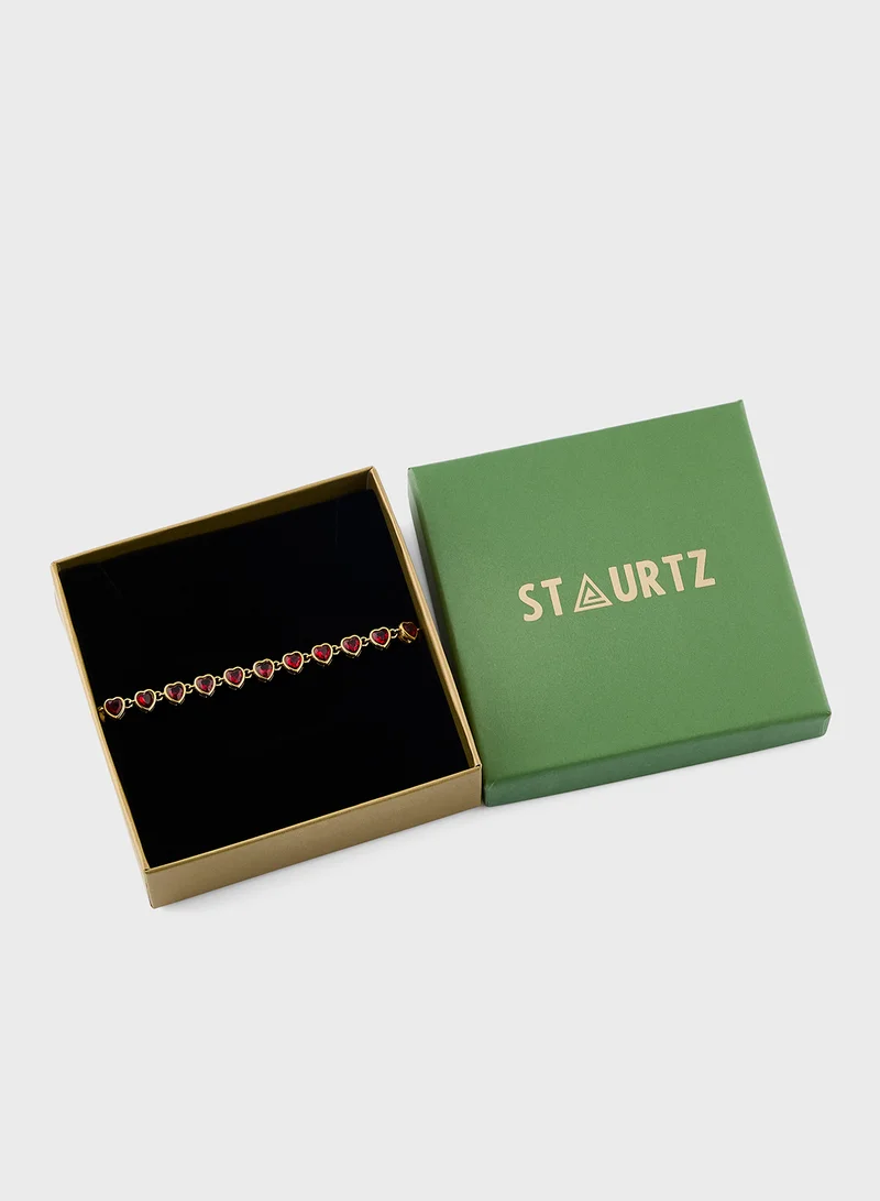 Staurtz Crystal Heart Bracelet
