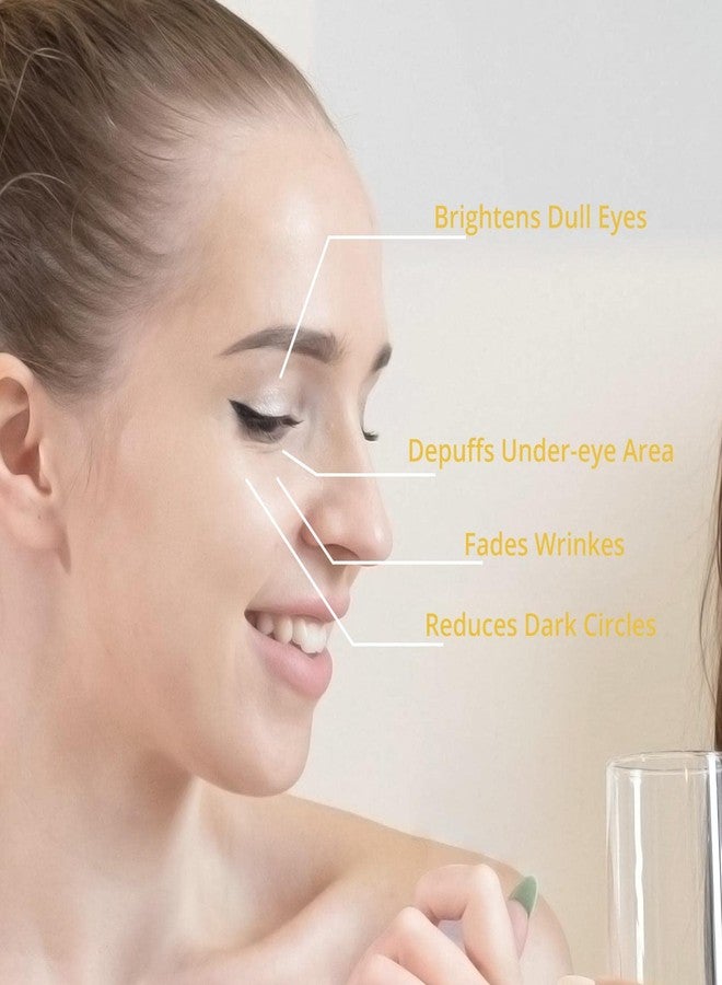 2PCS Turmeric Vitamin C Eye Cream for Wrinkle Dark Circles Under Eye Treatment Women Firm Hydrating brightening Correcting Turmeric Eyes moisturizer Cream - Image 5