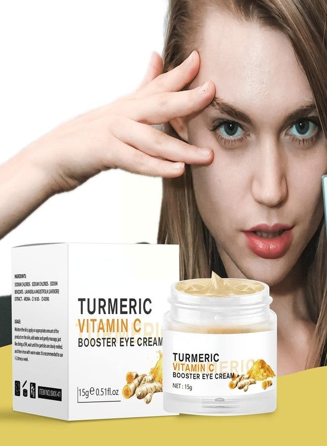 2PCS Turmeric Vitamin C Eye Cream for Wrinkle Dark Circles Under Eye Treatment Women Firm Hydrating brightening Correcting Turmeric Eyes moisturizer Cream - Image 2