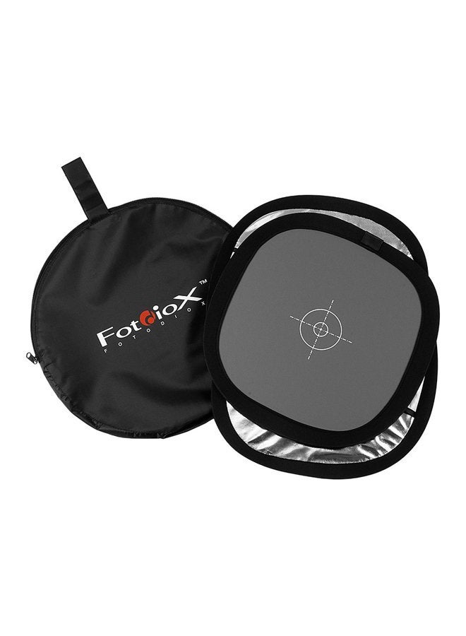 Fotodiox Hand-held Collapsible Tri-fold Reflector + Gray Card/White Balance Digital Target Combo Disc - Image 3