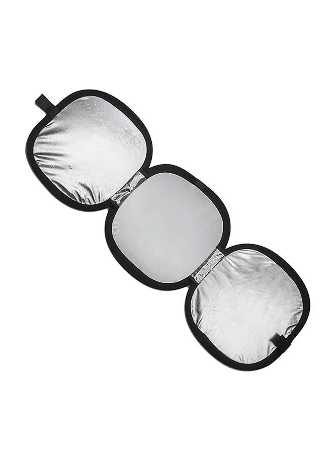 Fotodiox Hand-held Collapsible Tri-fold Reflector + Gray Card/White Balance Digital Target Combo Disc - Image 2