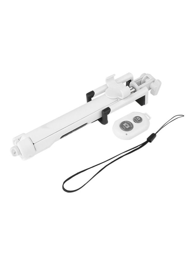 NIBEMINENT Monopod Tripod Phone Selfie Stick White/Black 