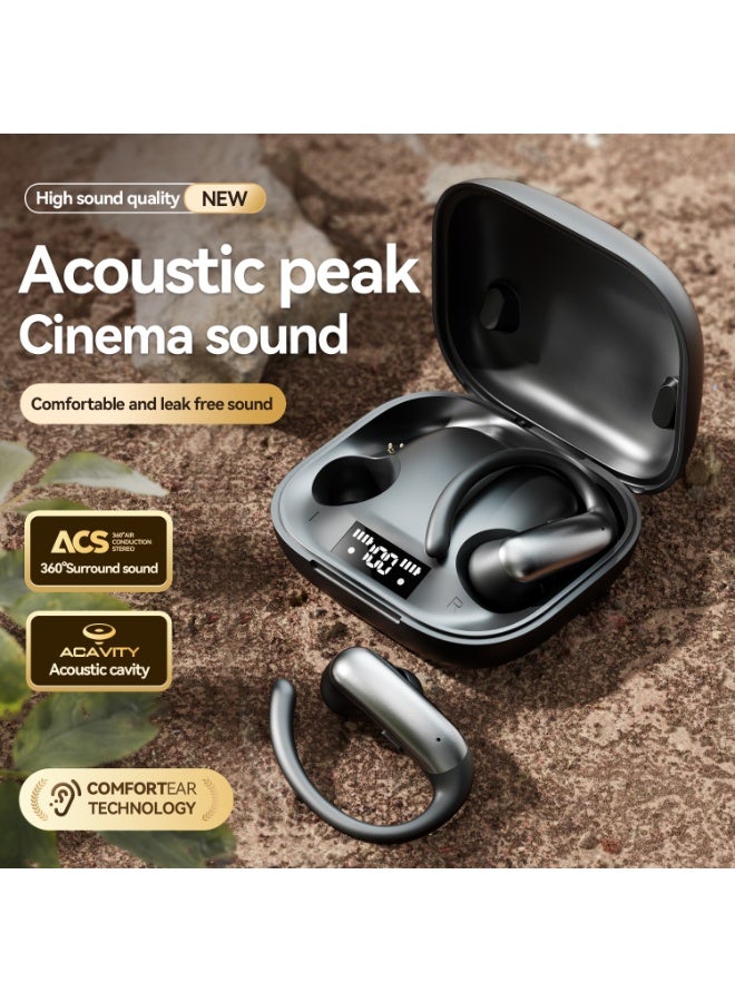 Qiwa-M144 2025 New Edition Bone Conduction Bluetooth Headset True Wireless High-Quality Surround Sound Noise Cancellation Sports Running Semi-In-Ear Headphones - Image 4