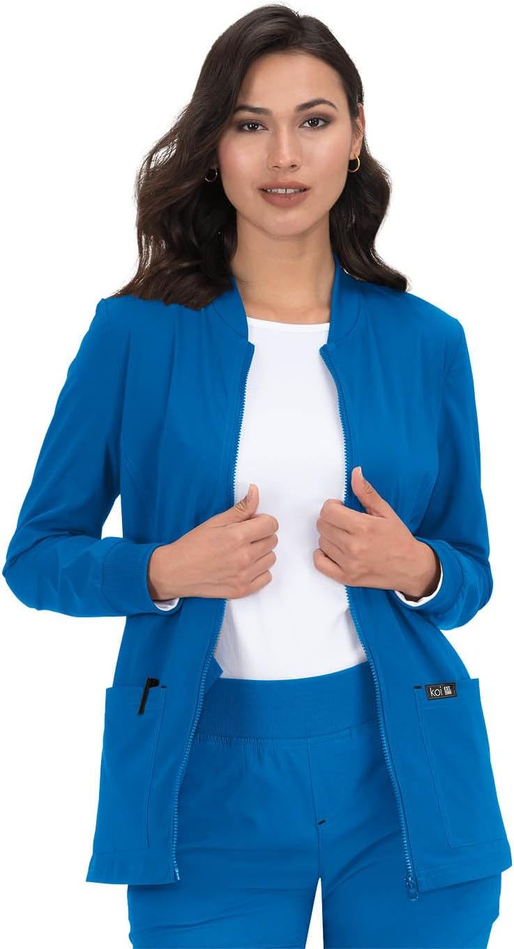 KOI Basics 450 Andrea Jacket in Royal Blue - Image 3