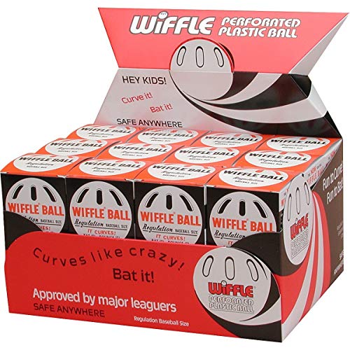 Wiffle Ball Original Brand Baseballs, Regulation Baseball Size, 24 Count - Image 1