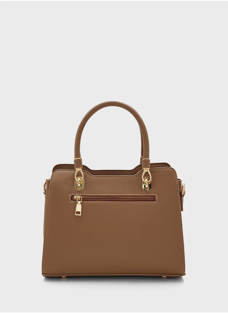 ايلا Color Block Satchel Bag With Long