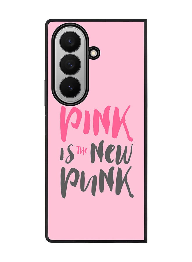Stylizedd For Samsung Galaxy Z Fold7 Case,Slim fit Camera Protection, Shockproof Thin Phone cover  - Pink is the new punk