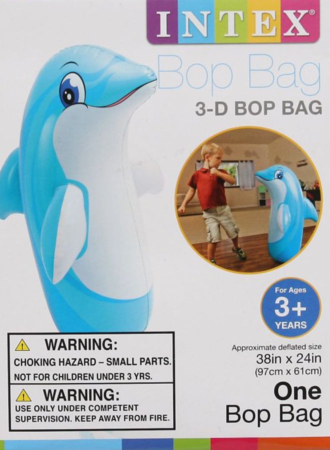 INTEX 3D Dolphin Inflatable Bop Bag - Image 3