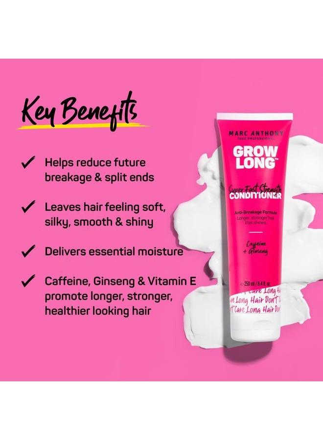 MARC ANTHONY Strengthening Conditioner, Grow Long - Anti-Frizz, Anti-Breakage & Nourishing Formula For Split Ends, & Hair Growth - Biotin, Vitamin E, Caffeine & Ginseng for Dry & Damaged Hair - Image 2