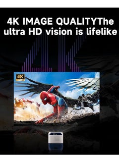 Rock Pow Smart Projector Support 4K Ultra HD Projector Real Physical Resolution 1080P Auto Keystone Correction Portable Projector Wi-Fi 2.4G+5G+ Bluetooth 2GB RAM 64GB ROM 200 Inch Screen With 180 Degree Flip Stand And Remote Control Home Projector HD Video Projector Outdoor Projector Compatible With TV Stick/HDMI/USB/PS5/iOS/PS4/PS5  - Image 4