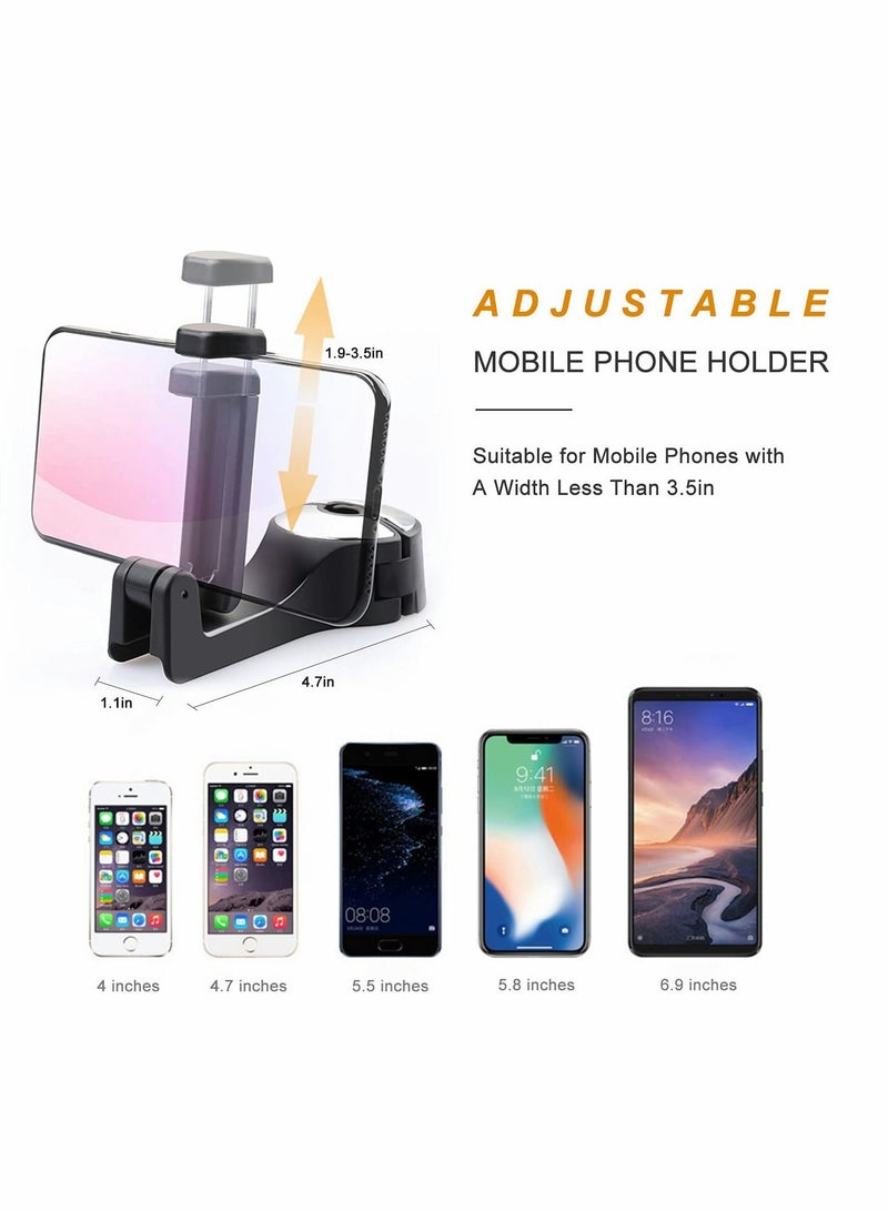 Car Hooks, Car Seat Hook for Purses and Bags with Phone Holder, Universal 360°Rotation Headrest Hooks Purse Holder for Car, Car Purse Hook Holder 2 Pack - Image 4