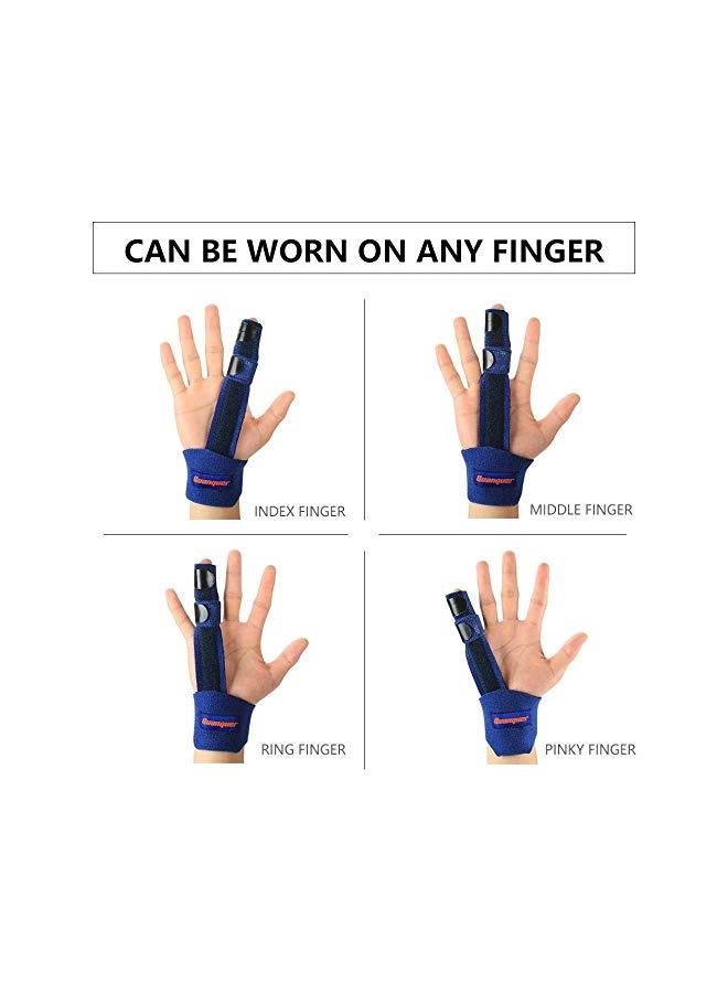 جهاز تثبيت الأصابع، واقي معصم قابل للتعديل، مُثبت لأصابع الزناد، إصابة الأصابع المكسورة، تخفيف آلام الأصابع المكسورة، مثبت تصحيحي لعلاج كسور عظام الكف - Image 4