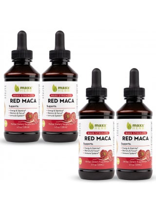 Maxx Herb Red Maca Root Extract - Max Strength Liquid Drops Absorb Better Than Powder or Capsules, for Stamina, Memory and Focus - Alcohol Free - 4 Bottles, 4 Oz Each (240 Servings) - pzsku/Z12F0FA27C3C54B6C6A87Z/45/_/1732278644/a20e6803-0f2d-473a-ae55-f41815047227