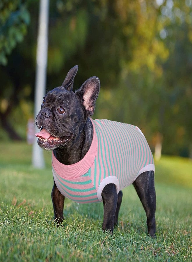 PETANGEL Small Dog Cats Recovery Suit, Dogs Surgical Suits for Abdominal Wounds, Dog After Surgery Recovery Snugly Suit, Dogs Onesie for Male Female, Prevent Licking Body Suits (Size: L, Chest: 47cm) - Image 4