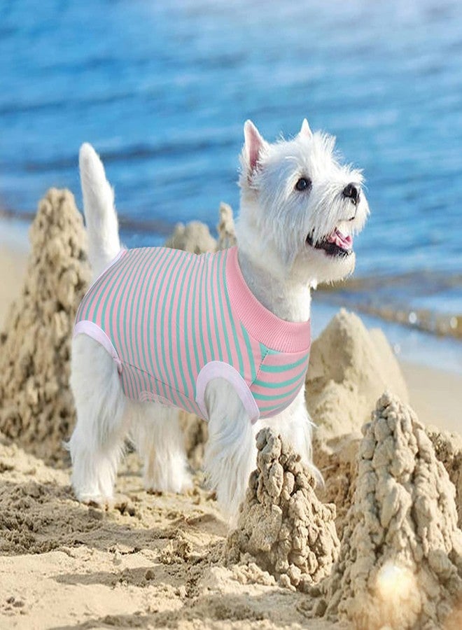 PETANGEL Small Dog Cats Recovery Suit, Dogs Surgical Suits for Abdominal Wounds, Dog After Surgery Recovery Snugly Suit, Dogs Onesie for Male Female, Prevent Licking Body Suits (Size: L, Chest: 47cm) - Image 3
