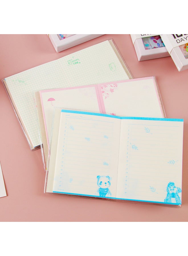 HELPS Cute Girl Heart Hand Account Book Creative Oil Quicksand Diary Book Small Clear Novice Account Book Cartoon Student Notebook - Image 4