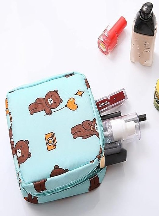 AVAIYA Portable Mini Fashion Nursing Sanitary Pouch Napkin Pouch Pad Holder Zipper Travel Cosmetic Makeup Jewellery Storage Bag for Girl and Women Santiary pad (2 PCS) - Image 5