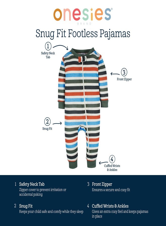 Onesies Brand Unisex Baby 3-Pack Snug Fit One-Piece Cotton Pajamas, Goodnight, 18 Months - Image 5