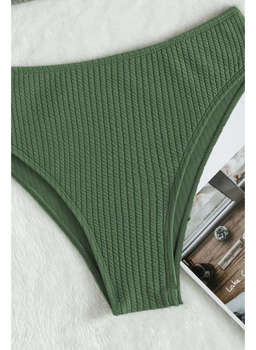 Angelsin Special Twill High Waist Bikini Bottom  - Image 3