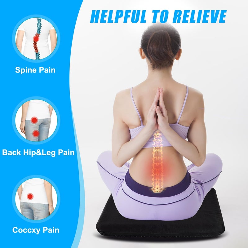 rolyta Gel Seat CushionThick Big Gel Seat CushionThe Latest Modified Double Gel Seat Cushion Cooling Seat CushionPortable Gel Seat Cushion Suitable For Home Office Chair Car Wheelchair Blue - Image 5